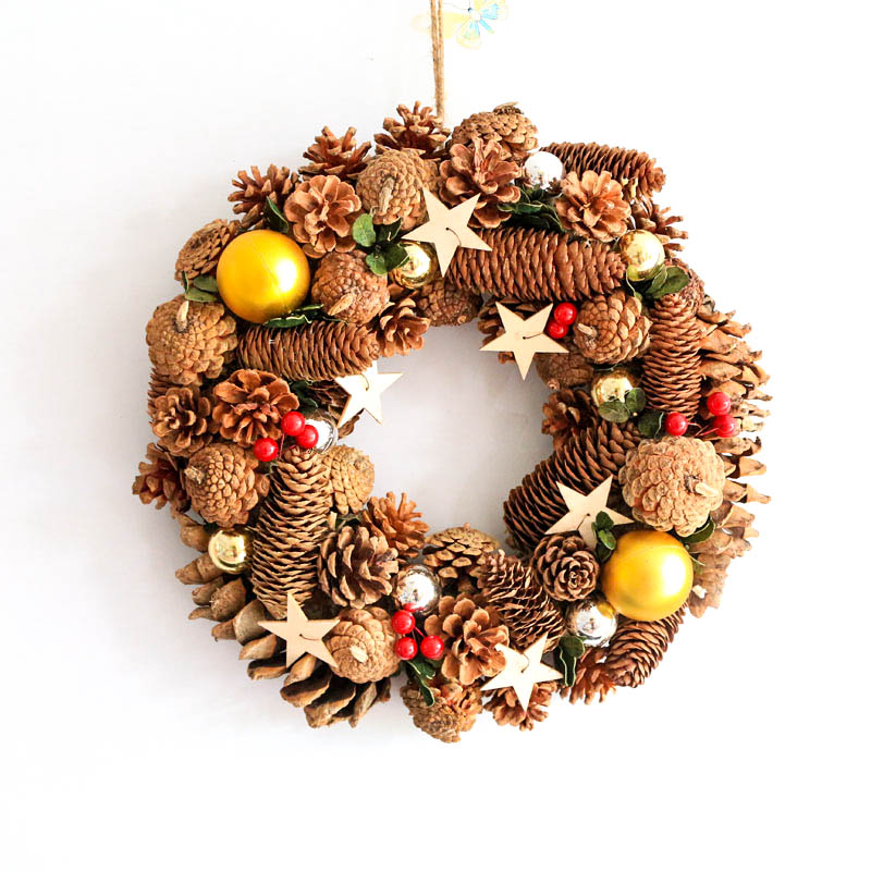 D13.77" Christmas Door Wreath Home Decor Christmas Pendant 2020 Wall Natal Drop Hangings Pinecones Navidad Festival Supplies, 35cm
D13.77" Christmas Door Wreath Home Decor Christmas Pendant 2020 Wall Natal Drop Hangings Pinecones Navidad Festival Supplies, 35cm