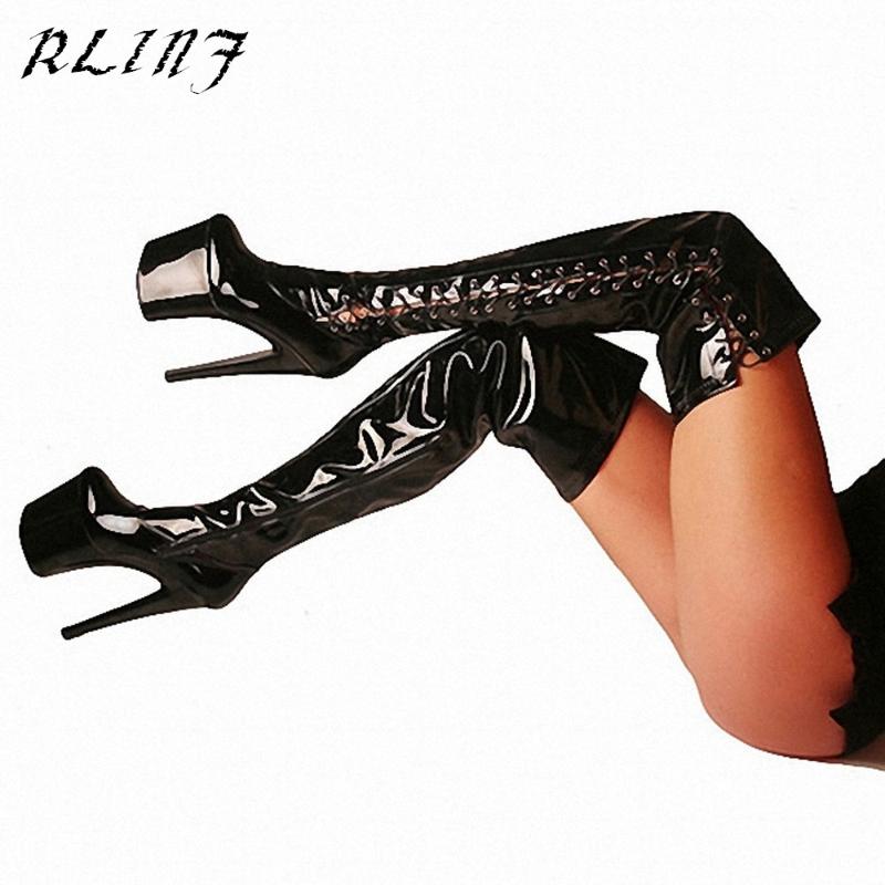 RLINF Autumn High Heels Shoes Patent Leather Pole Dance Performance Over Knee Boots Large Size Dress Shoes 20 Cm High With, Black
RLINF Autumn High Heels Shoes Patent Leather Pole Dance Performance Over Knee Boots Large Size Dress Shoes 20 Cm High With, Black