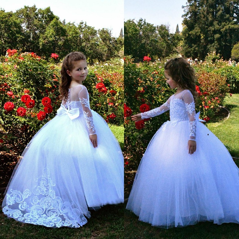 Flower Girls Dresses Beautiful Holy Communion Dresses Lace Long Sleeve Beaded Puffy Ball Gown Prom Pageant Dress For Girls, All ivory
Flower Girls Dresses Beautiful Holy Communion Dresses Lace Long Sleeve Beaded Puffy Ball Gown Prom Pageant Dress For Girls, All ivory
