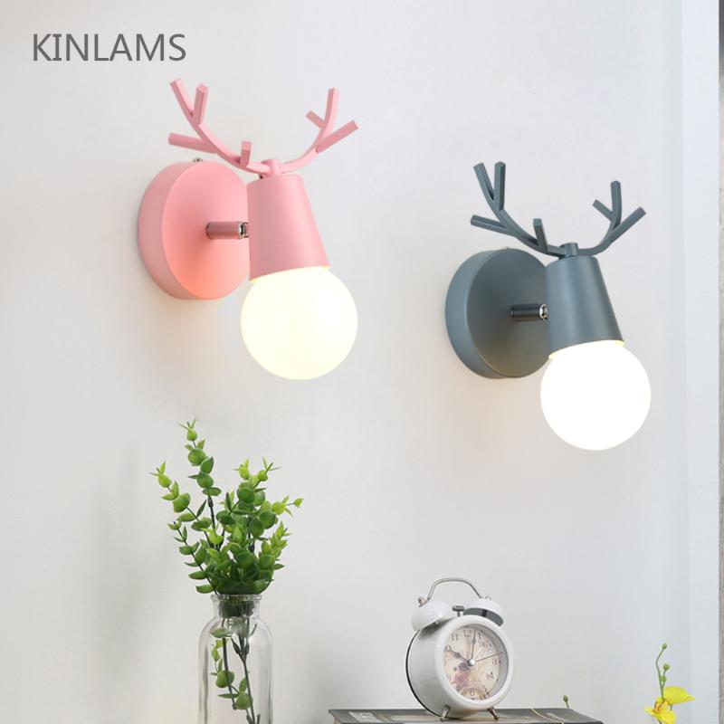 Nordic Adjustable LED Wall Lights colorful cartoon Deer Antlers Bedroom Reading Sconce Wall Mounted Children room Lighting E27
Nordic Adjustable LED Wall Lights colorful cartoon Deer Antlers Bedroom Reading Sconce Wall Mounted Children room Lighting E27