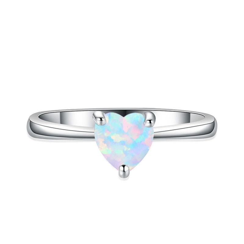 Cute Female Blue White Opal Ring Boho Silver Color Wedding Rings For Women Promise Small Heart Engagement Ring
Cute Female Blue White Opal Ring Boho Silver Color Wedding Rings For Women Promise Small Heart Engagement Ring