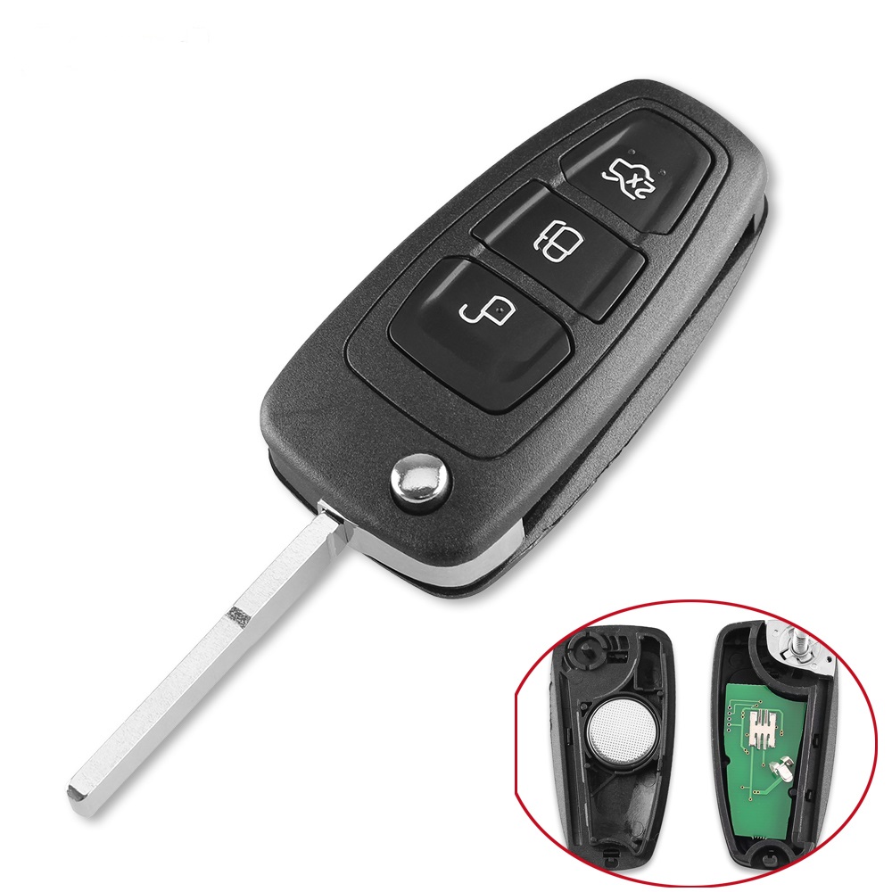 Ford focus flip 3 button remote key blank