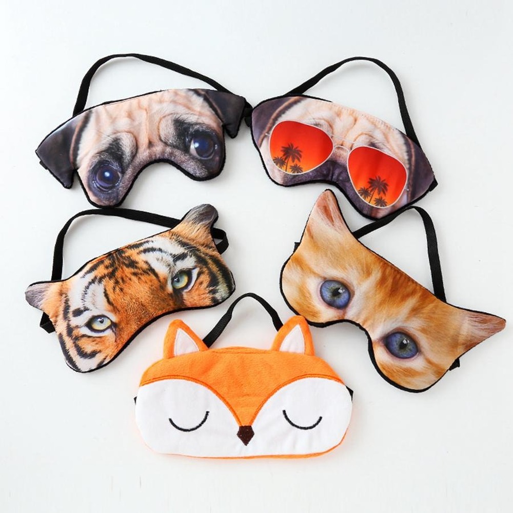 3D Cartoon Sleep Mask Padded Shade Cover Travel Relax MáScara Para Dormir Blindfolds Beauty Tool Eye Care Cover Cartoon Sleep Mask