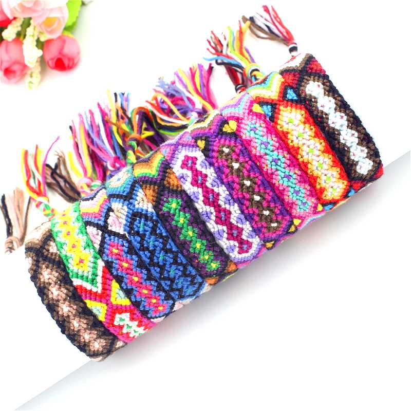 Colorful Braid Friendship Cords Strands Bracelet Bulk Handmade Rope Jewelry Women Latest Design Wholesale
Colorful Braid Friendship Cords Strands Bracelet Bulk Handmade Rope Jewelry Women Latest Design Wholesale