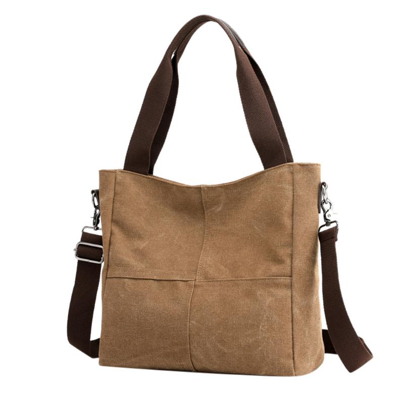 Women Bag Handbags Female Canvas Ladies Shoulder Bags Crossbody Hobos Big Bag Vintage Solid Totes Large Capacity Bolsos #AF, Beige
Women Bag Handbags Female Canvas Ladies Shoulder Bags Crossbody Hobos Big Bag Vintage Solid Totes Large Capacity Bolsos #AF, Beige