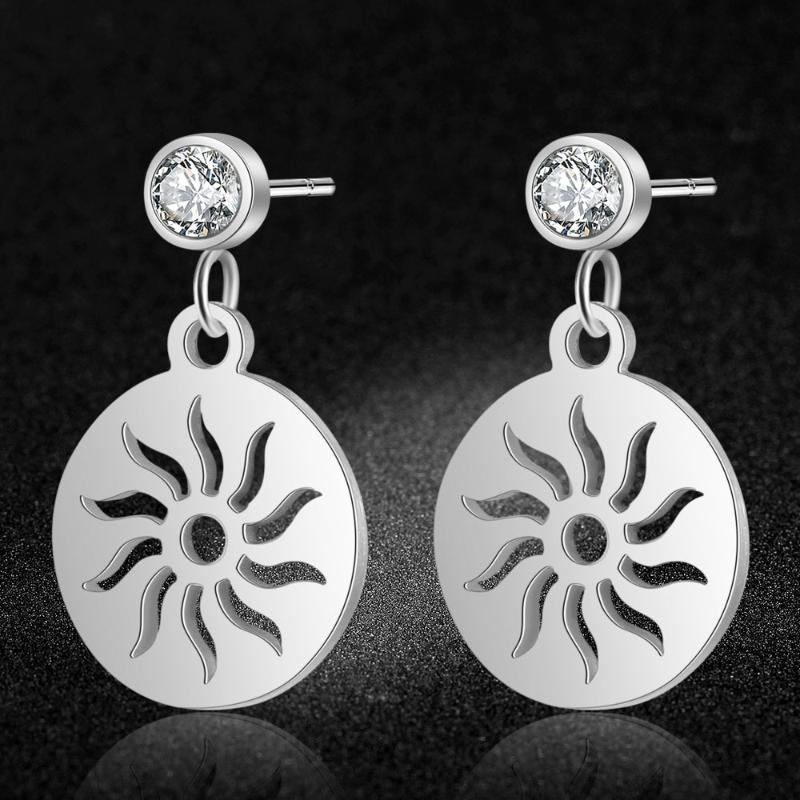 100% Stainless Steel Sun Charm Drop Earring for Women Super Fashion Earrings Wholesale
100% Stainless Steel Sun Charm Drop Earring for Women Super Fashion Earrings Wholesale
