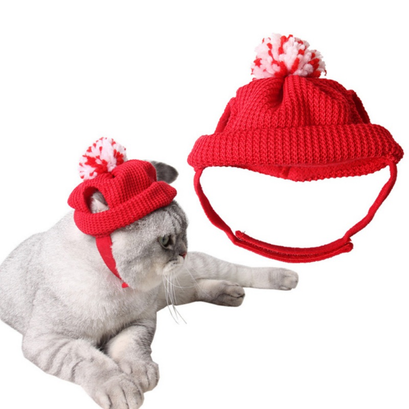 Winter Christmas Cat Dog Hats Costume Warm hat with a Woolen Ball Grooming Caps Pet Caps
Winter Christmas Cat Dog Hats Costume Warm hat with a Woolen Ball Grooming Caps Pet Caps