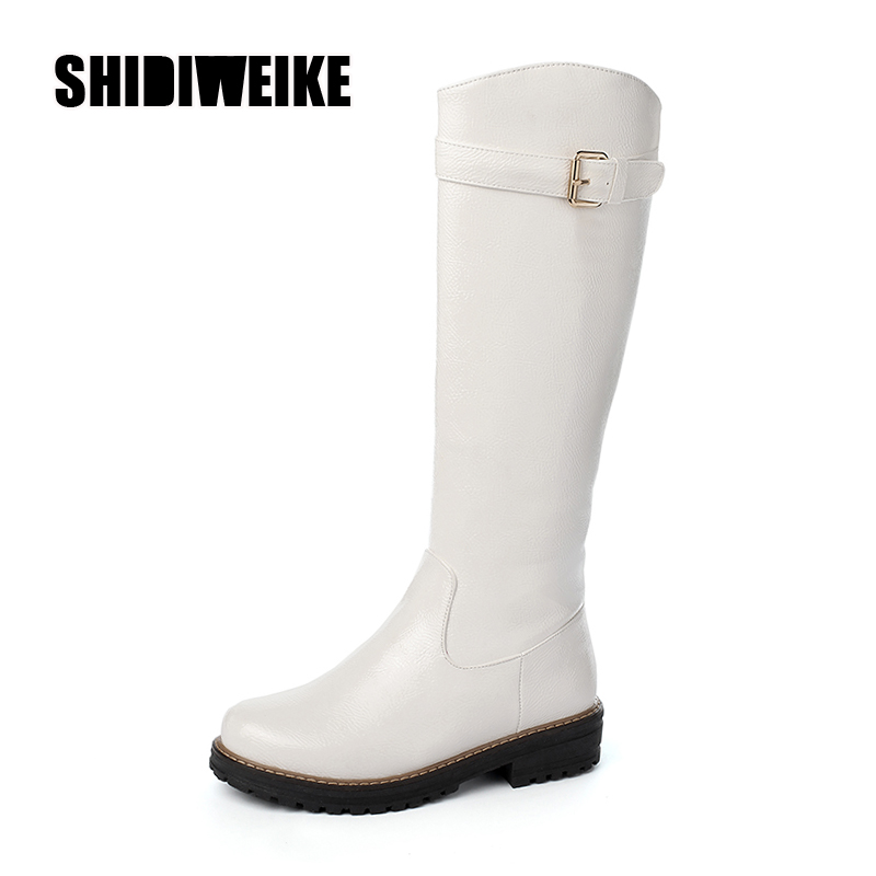 British style cowhide material zippered decorative boots Round toe thick high heel side zipper rubber soles winter boots women, Black
British style cowhide material zippered decorative boots Round toe thick high heel side zipper rubber soles winter boots women, Black
