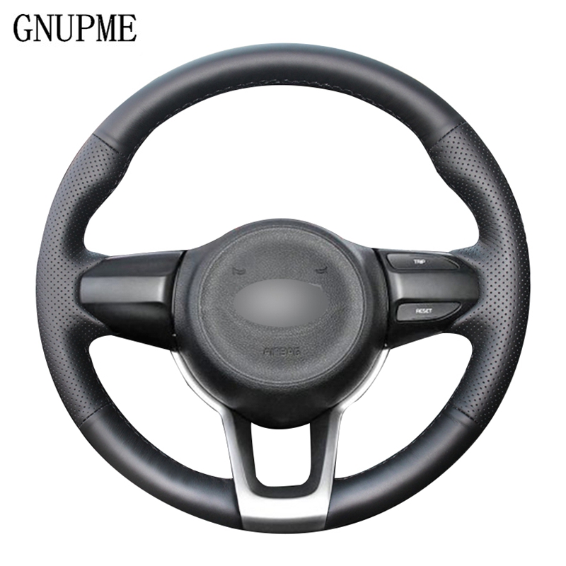 DIY Hand-stitched Black Artificial Leather Car Steering Wheel Cover for Kia Rio 2020-2020 Rio5 2020 K2 2020-2020 Picanto Morning
DIY Hand-stitched Black Artificial Leather Car Steering Wheel Cover for Kia Rio 2020-2020 Rio5 2020 K2 2020-2020 Picanto Morning