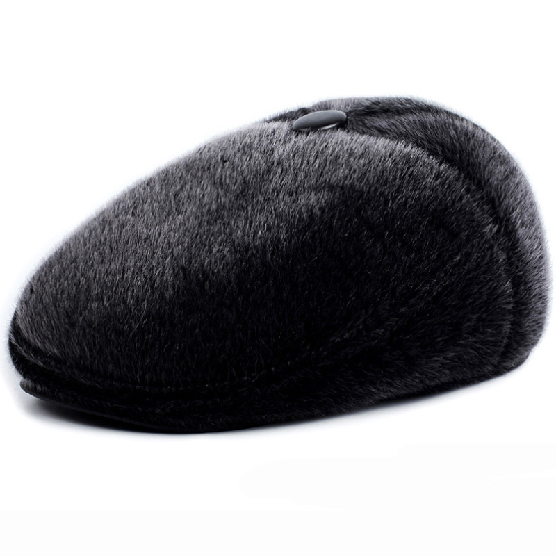 2020 Winter New Fluffy Hat For Men Plus Velvet Thickened Berets Men's Warm Earmuffs Hats Fashion Classic Dad's Ski Hat, Black
2020 Winter New Fluffy Hat For Men Plus Velvet Thickened Berets Men's Warm Earmuffs Hats Fashion Classic Dad's Ski Hat, Black