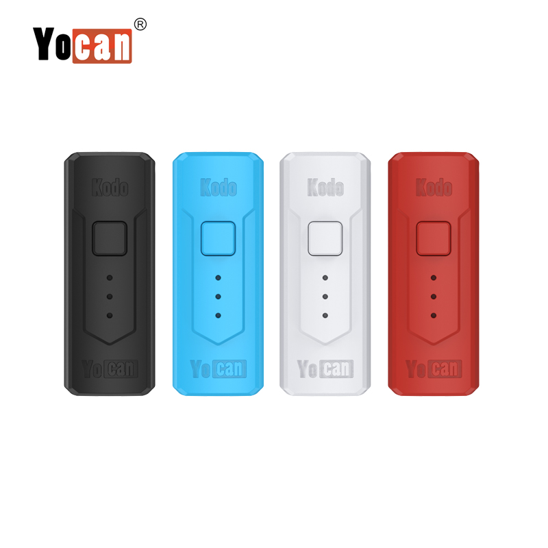 Authentic Newest Yocan Kodo Battery 400mah Preheat Variable Voltage Vape Box Mod Starter Kit fit 510 thread Vape Cartridges thick oil tank
Authentic Newest Yocan Kodo Battery 400mah Preheat Variable Voltage Vape Box Mod Starter Kit fit 510 thread Vape Cartridges thick oil tank