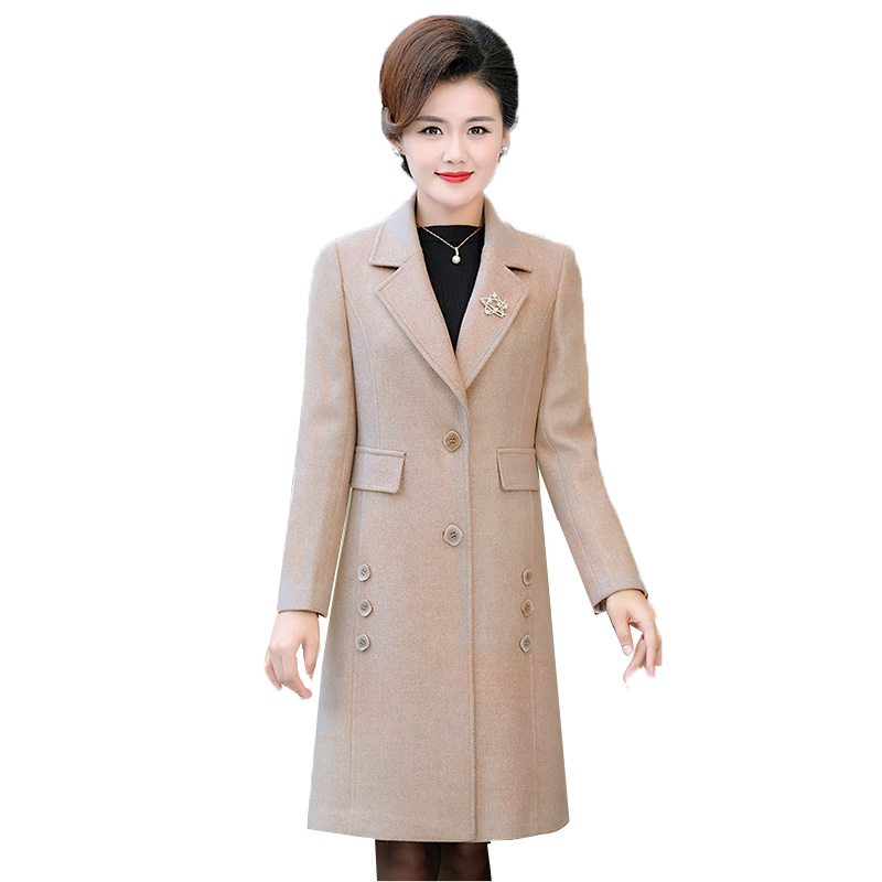 Autumn Winter Woolen Jacket Middle-aged Mother Clothing Fashion New Woolen Coat Women Outerwear Plus Size Slim Ladies Coats 4XL, Blue
Autumn Winter Woolen Jacket Middle-aged Mother Clothing Fashion New Woolen Coat Women Outerwear Plus Size Slim Ladies Coats 4XL, Blue