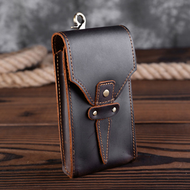Genuine Leather Waist Bag Designer Crazy Horse Leather Waist Belt Bag Phone Pouch Fanny Pack Creative Gift, Black
Genuine Leather Waist Bag Designer Crazy Horse Leather Waist Belt Bag Phone Pouch Fanny Pack Creative Gift, Black