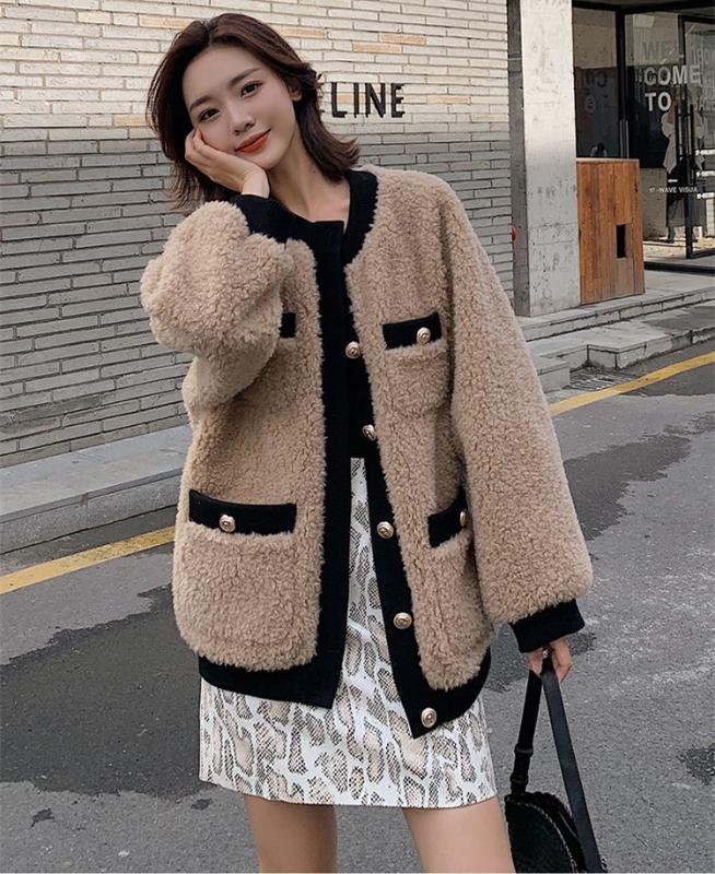 Women Short Outerwear 2020 Autumn Winter Women Coat Ladies Contrast Color Patchwork Single Breasted Loose Elegant Coat FemaleNew, Coffee
Women Short Outerwear 2020 Autumn Winter Women Coat Ladies Contrast Color Patchwork Single Breasted Loose Elegant Coat FemaleNew, Coffee