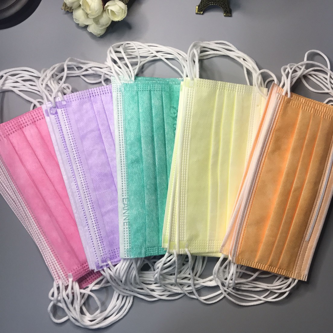 12 colors Adult kids Face Mask 10pcs Individual packing Black Blue 3 layers Non-Woven Disposable Masks Protective Mouth Retail package wholesale ship 