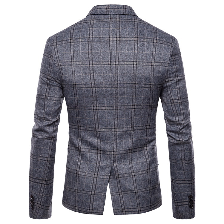 men suits fashion trend striped men coat casual business formal longsleeved onebutton men jacket in stock free shipping