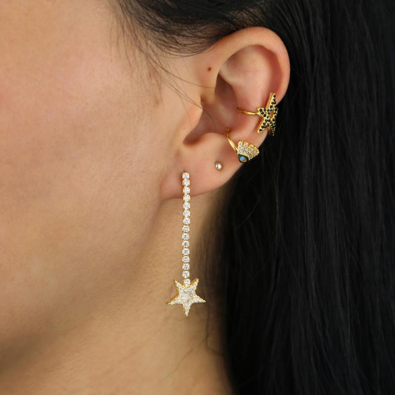 Long Tennis Chain Tassel Earrings Droped 3 Colors Stars Paved With White Cz For Women Enamel Beautiful Jewelry Wedding Gift
Long Tennis Chain Tassel Earrings Droped 3 Colors Stars Paved With White Cz For Women Enamel Beautiful Jewelry Wedding Gift