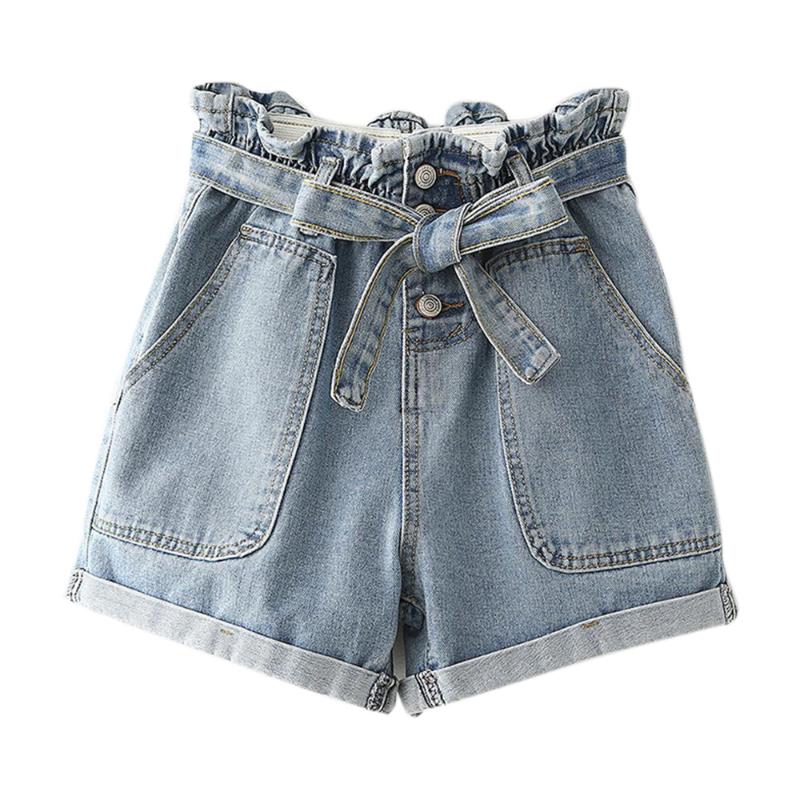 2020 Women' Denim Shorts Summer Casual Loose Elastic High Waist Pin Buckle Ripped Denim Shorts Hot Pants Plus Size, Blue
2020 Women' Denim Shorts Summer Casual Loose Elastic High Waist Pin Buckle Ripped Denim Shorts Hot Pants Plus Size, Blue