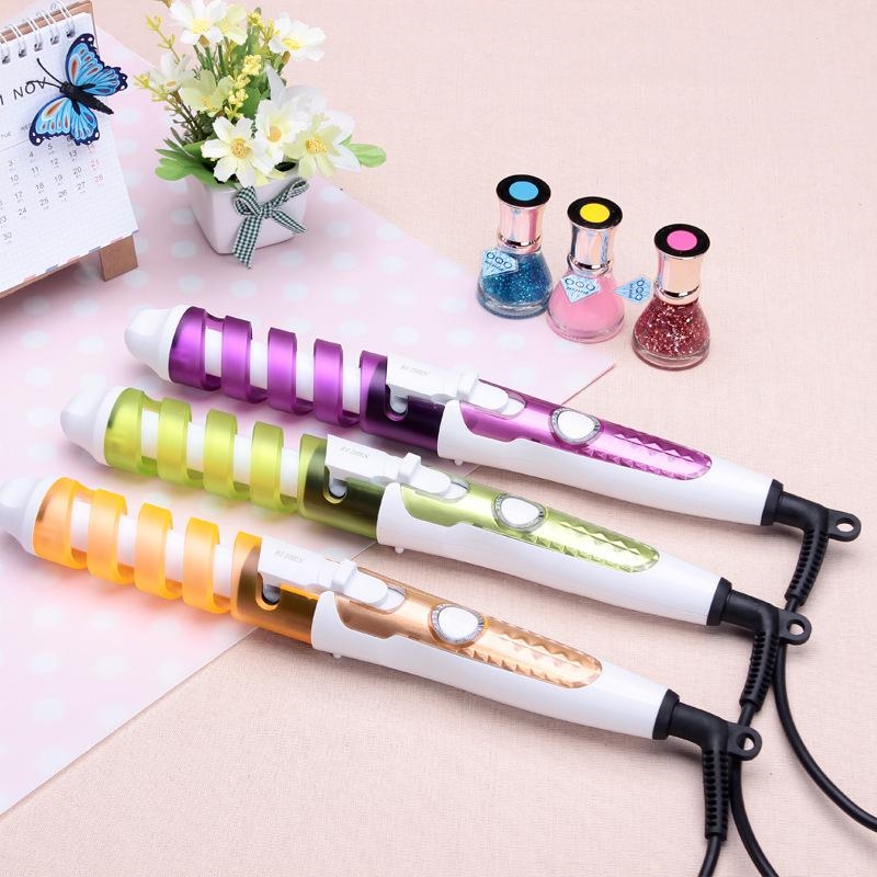 Electric Magic Hair curler Styling Tool fast heating hair stick Rizador Pelo Roller Pro Spiral Curling Iron wall hanger 60 pcs
