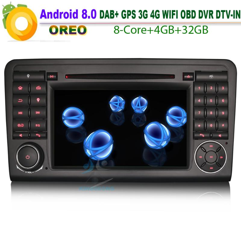 DAB+ Android 8.0 Autoradio GPS CD WiFi 4G DVD SD OBD BT USB RDS Car Radio player for ML/GL Class W164 X164 SatNav
DAB+ Android 8.0 Autoradio GPS CD WiFi 4G DVD SD OBD BT USB RDS Car Radio player for ML/GL Class W164 X164 SatNav
