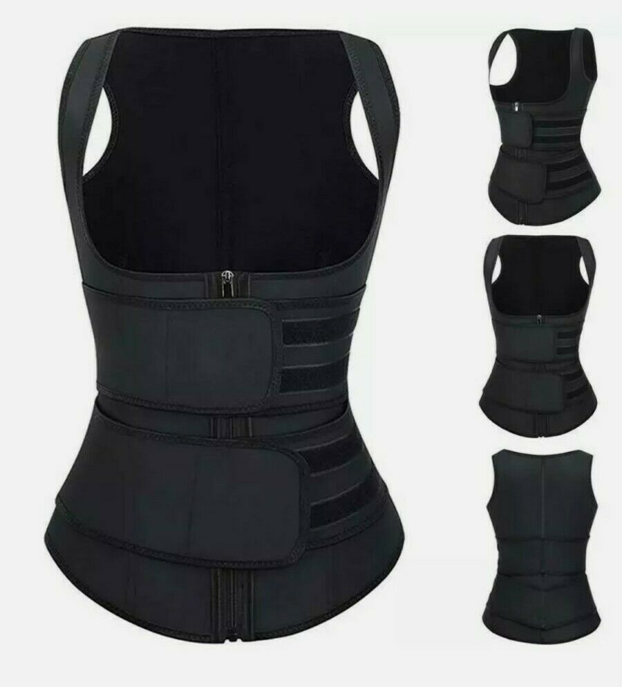 Premium Neoprene Waist Trainer Fitness Sauna Sweat Bands Double Belts Corset Cincher Trimmer Girdle Back Support Slimming Body Shapers DHL Free