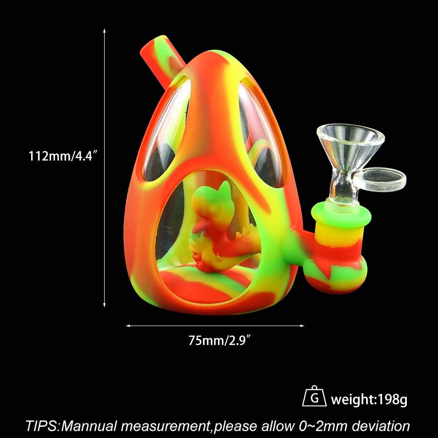 4.4" Dab rig water pipe glass rig Silicone bong portable hookah unbreakable 2020 New Style
4.4" Dab rig water pipe glass rig Silicone bong portable hookah unbreakable 2020 New Style