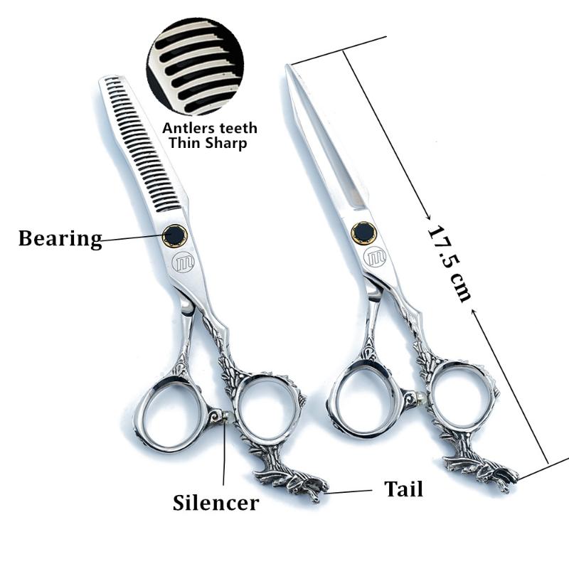 Moontay Hair Scissors 6.0 inch Japan 440c Dragon Handle Shears Hairdressing Scissors Barber Hairdresser Sharp Razor Haircut
Moontay Hair Scissors 6.0 inch Japan 440c Dragon Handle Shears Hairdressing Scissors Barber Hairdresser Sharp Razor Haircut