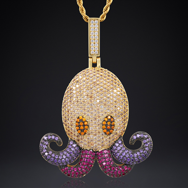 Octopus Pendant Necklace Hip Hop Jewelry Cubic Zirconia Charm For Men Gift Animal Iced Out Necklace Pendant Summer Beach Jewelry
Octopus Pendant Necklace Hip Hop Jewelry Cubic Zirconia Charm For Men Gift Animal Iced Out Necklace Pendant Summer Beach Jewelry
