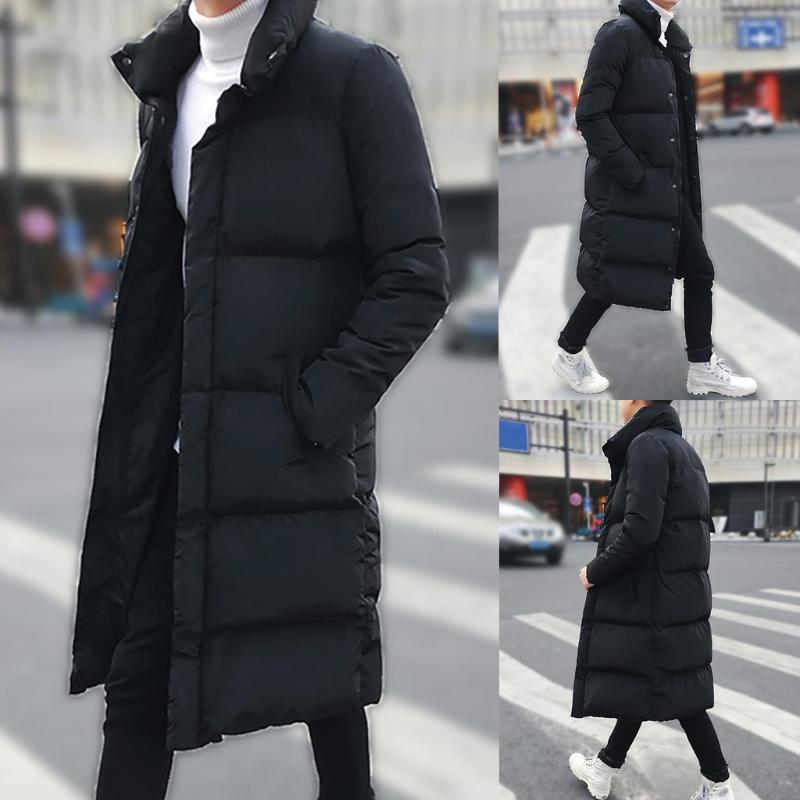 Fashion Casual Men's Cotton coat Winter Mid-length Pure Color Long Thickened Zipper Button Cotton-padded Jacket Coat Tops, Black
Fashion Casual Men's Cotton coat Winter Mid-length Pure Color Long Thickened Zipper Button Cotton-padded Jacket Coat Tops, Black