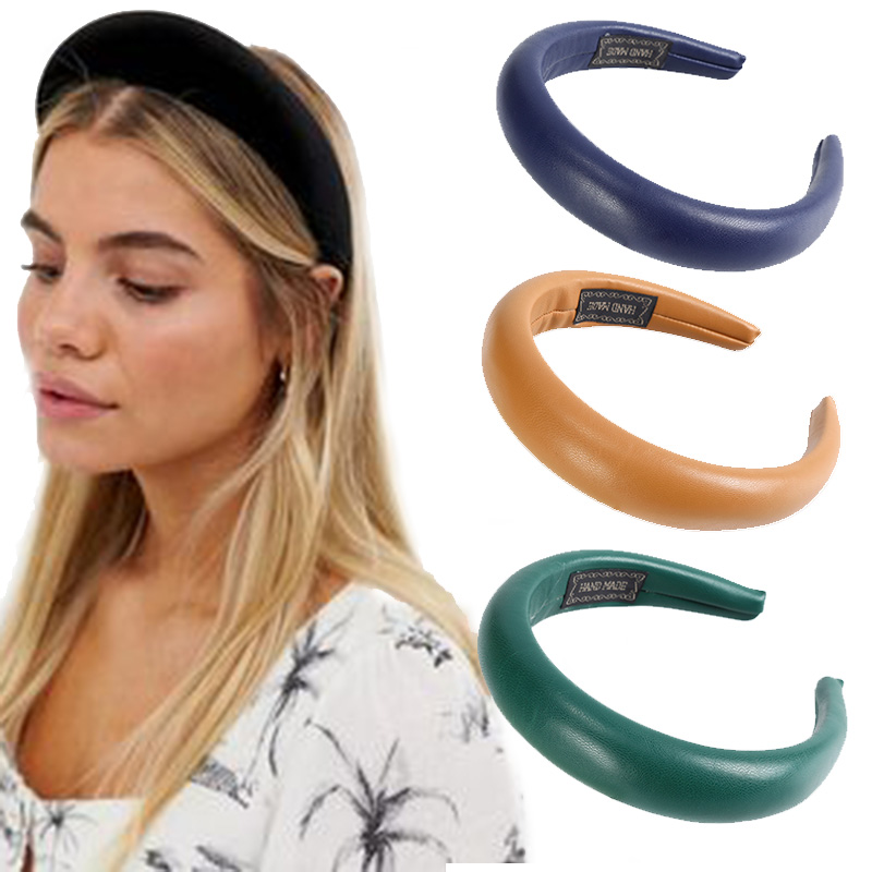 Korean Sponge Headband Bezel Hair Hoop Women Fashion Retro Solid Color Hairband Simple Leather Hair Accessories, Silver
Korean Sponge Headband Bezel Hair Hoop Women Fashion Retro Solid Color Hairband Simple Leather Hair Accessories, Silver