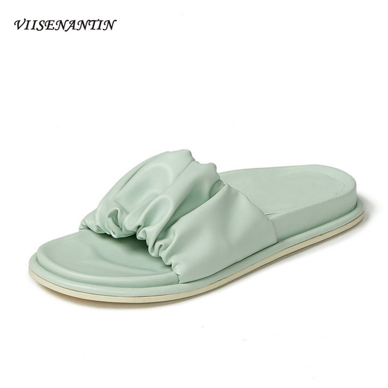 2020 Summer Thick-soled Sponge Cake Casual Slippers Women's All-match Open-toed Women Beach Shoes Flip-flop Soft Bottom Sandals, Light green
2020 Summer Thick-soled Sponge Cake Casual Slippers Women's All-match Open-toed Women Beach Shoes Flip-flop Soft Bottom Sandals, Light green