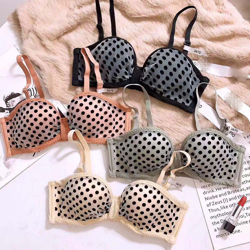 1/2 cup dot removable bretelle dress push up female sexy Bra & Brief Set girls lingerie initiates seamless thick bra set, Beige
1/2 cup dot removable bretelle dress push up female sexy Bra & Brief Set girls lingerie initiates seamless thick bra set, Beige
