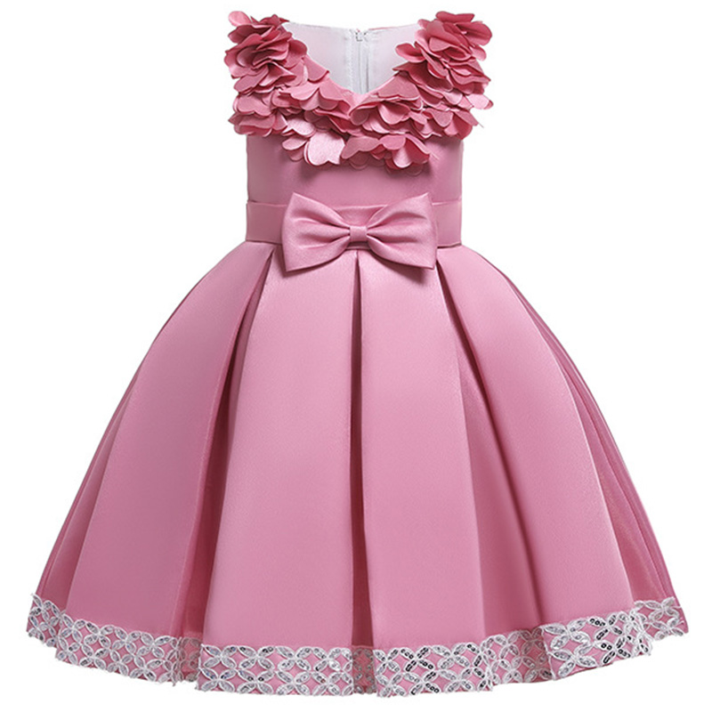 High-grade Children party Dress Kids Wedding Dresses for girls petal Silks satin Flower Girls Clothes 2 4 5 6 7 8 10years, As picture
High-grade Children party Dress Kids Wedding Dresses for girls petal Silks satin Flower Girls Clothes 2 4 5 6 7 8 10years, As picture