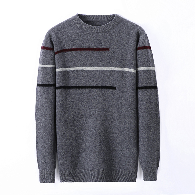 New 2020 Male Cashmere Sweater Autumn Mens Stripes 100% Wool Sweater Long Sleeve, Gray
New 2020 Male Cashmere Sweater Autumn Mens Stripes 100% Wool Sweater Long Sleeve, Gray