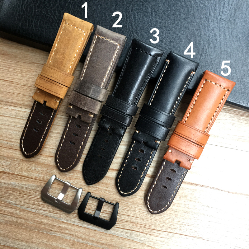 High Quality 24mm 26mm Italy Brown Black Gray Crazy Horse Genuine Leather Watchband Wristband For PAM Watch Strap
High Quality 24mm 26mm Italy Brown Black Gray Crazy Horse Genuine Leather Watchband Wristband For PAM Watch Strap