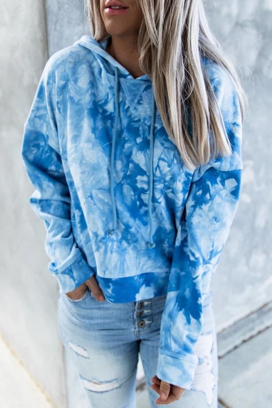 Autumn/winter hot sale new women' sweatershirt loose fashion tie-dye print hooded long-sleeved street all-match Pullovers women, Blue
Autumn/winter hot sale new women' sweatershirt loose fashion tie-dye print hooded long-sleeved street all-match Pullovers women, Blue