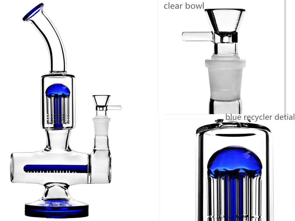 Heady Arm Tree Perc Hookah Bong Dab Rig Blue Color Glass Water Pipes Bongs 14mm Joint Spiral Helix with Glass Bowl
Heady Arm Tree Perc Hookah Bong Dab Rig Blue Color Glass Water Pipes Bongs 14mm Joint Spiral Helix with Glass Bowl