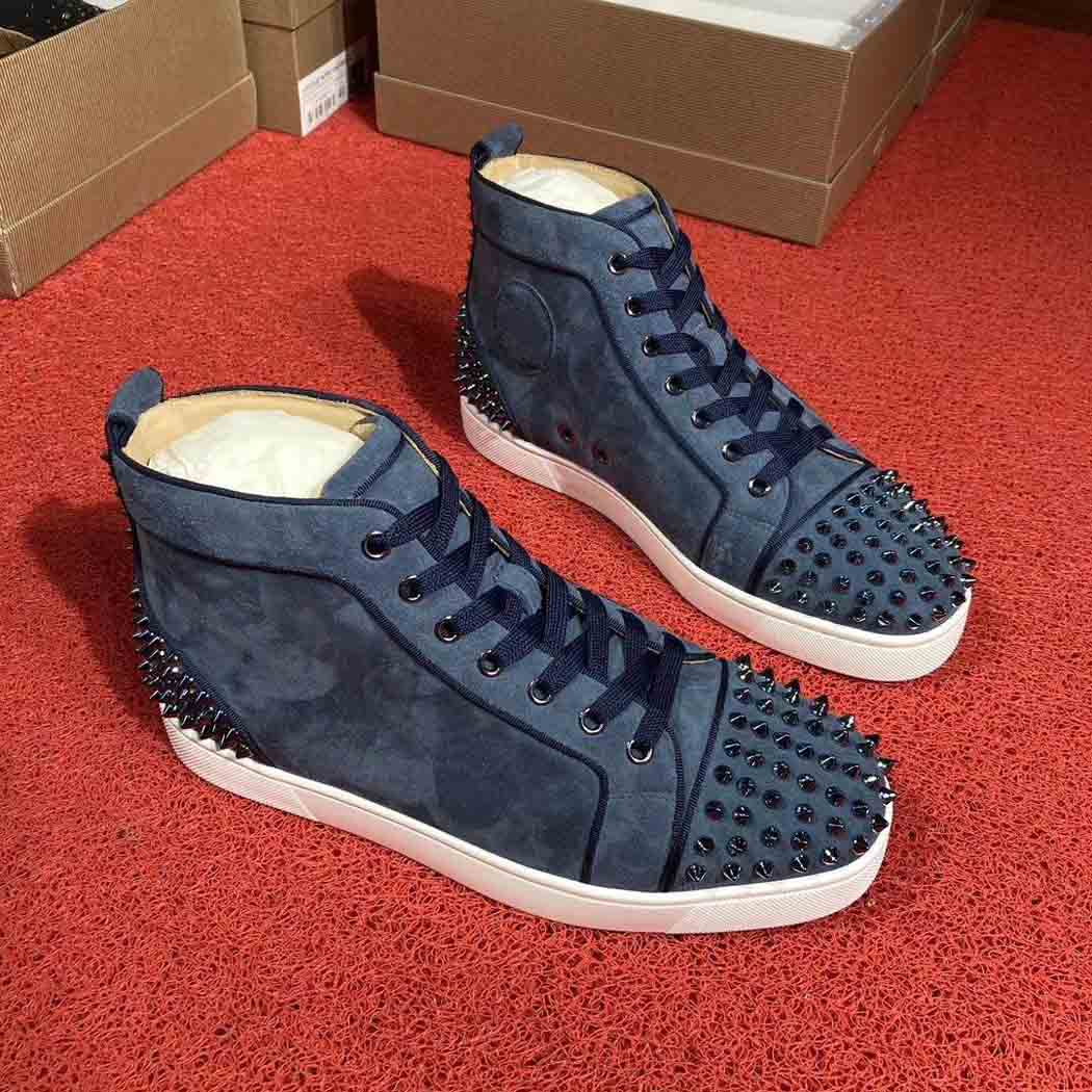 Excellent High Top Casual Shoe Spikes Navy-blue Casual Flat,Luxurious Red Sole Sneakers For Men Walking Outdoor Trainers Party Wedding Dress EU35-47
Excellent High Top Casual Shoe Spikes Navy-blue Casual Flat,Luxurious Red Sole Sneakers For Men Walking Outdoor Trainers Party Wedding Dress EU35-47