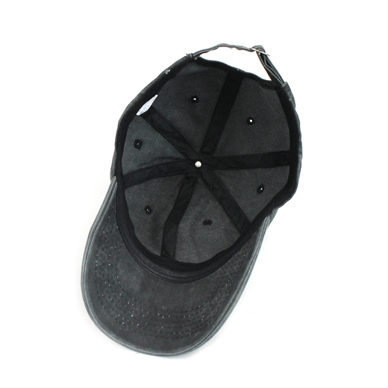 New Black Washed Cloth Casual Baseball Cap Men Women Retro Spring Autumn Shade Solid Cap Men Graffiti Hand Painted Baseball Cap
