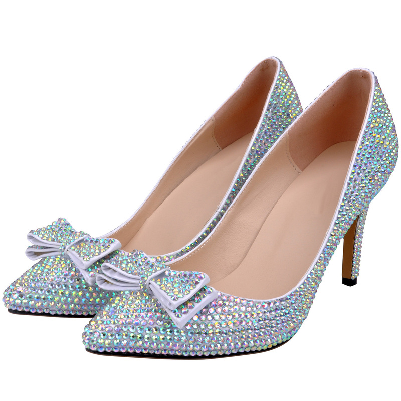 Sexy Pumps Wedding Women Fetish Shoes Pointed Toe Rhinestones Sequined Cloth 8CM Thin High heels Slip On Butterfly-knot Bling, Silver
Sexy Pumps Wedding Women Fetish Shoes Pointed Toe Rhinestones Sequined Cloth 8CM Thin High heels Slip On Butterfly-knot Bling, Silver