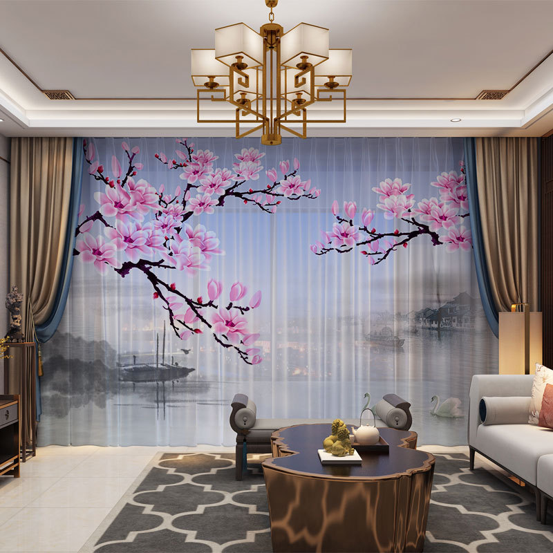 Floral Birds 3D Sheer Curtains Voile for Living Room Bedroom Drapes Cortinas Customized size Tulle Decorative Curtain Photo Printed Rideaux, Tulle 6
Floral Birds 3D Sheer Curtains Voile for Living Room Bedroom Drapes Cortinas Customized size Tulle Decorative Curtain Photo Printed Rideaux, Tulle 6
