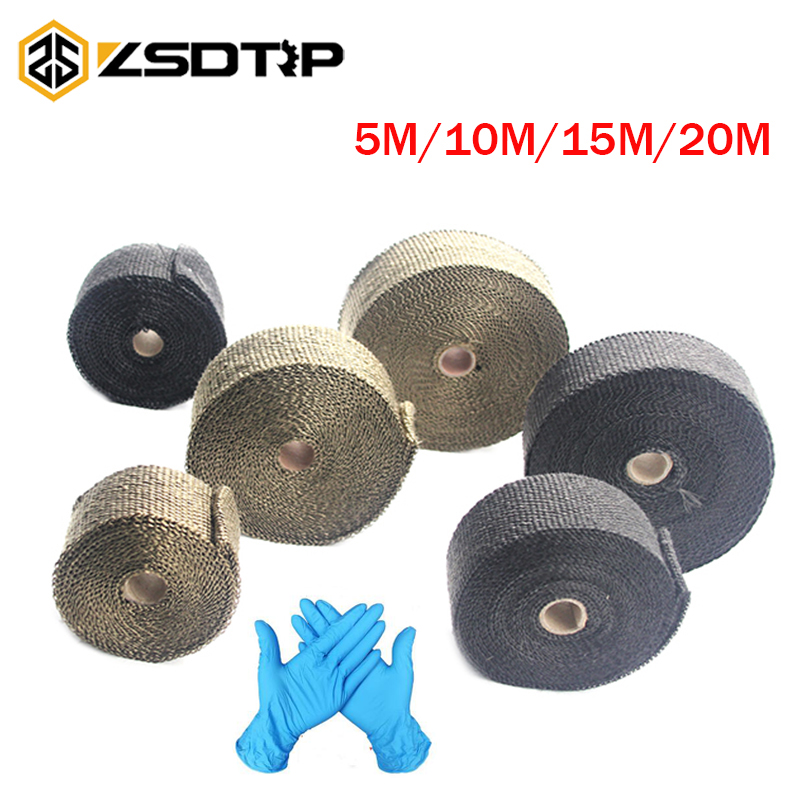 ZSDTRP 5/10/15M/20M Motorcycle Exhaust Heat Wrap Thermal Exhaust Tape for Motorcycle Fiberglass Heat Shield Tape with Gloves
ZSDTRP 5/10/15M/20M Motorcycle Exhaust Heat Wrap Thermal Exhaust Tape for Motorcycle Fiberglass Heat Shield Tape with Gloves