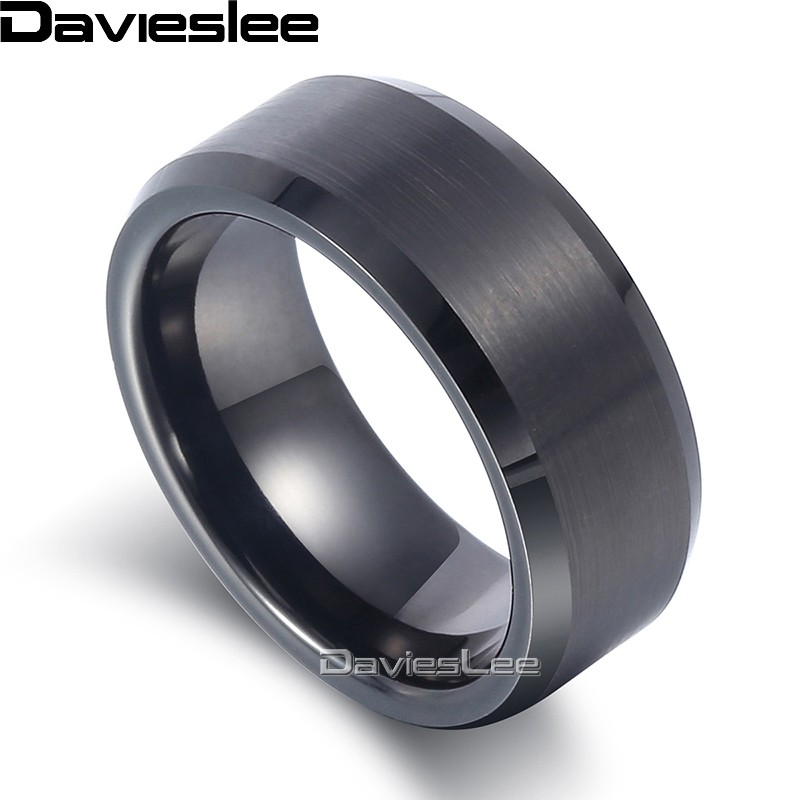 Davieslee Mens Boys Matte Finish Band Ring Tungsten Carbide Wedding Engagement Black 8mm LTR04
Davieslee Mens Boys Matte Finish Band Ring Tungsten Carbide Wedding Engagement Black 8mm LTR04