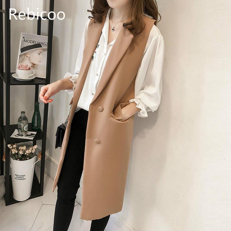 Plus Size 4XL Long Blazer Vest Jacket Women Mujer\tSleeveless Fashion Suit Vest Coat Waistcoat Elegant Trench Coat, Black
Plus Size 4XL Long Blazer Vest Jacket Women Mujer\tSleeveless Fashion Suit Vest Coat Waistcoat Elegant Trench Coat, Black