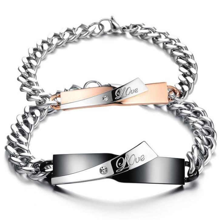 classic design Bracelet Anniversary Gift Stainless Steel Jewelry Couple Bracelets Bangle For Lover Men Women love design
classic design Bracelet Anniversary Gift Stainless Steel Jewelry Couple Bracelets Bangle For Lover Men Women love design
