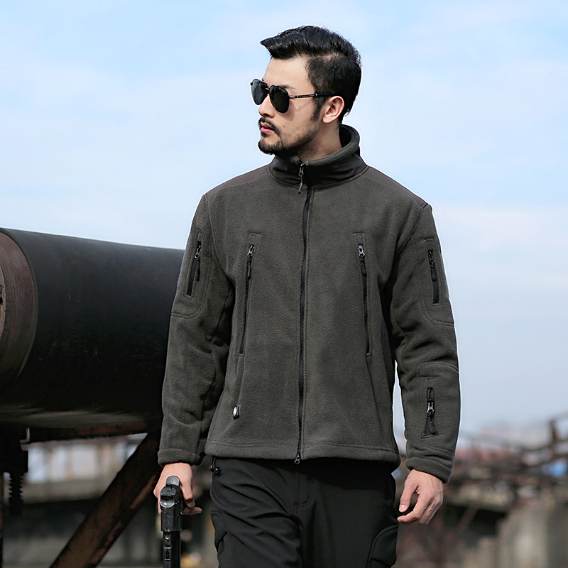 New Winter Men soft shell jacket Outdoor Thick Fleece warm Tactics coat camping climbing hunting windproof outerwear, Black
New Winter Men soft shell jacket Outdoor Thick Fleece warm Tactics coat camping climbing hunting windproof outerwear, Black