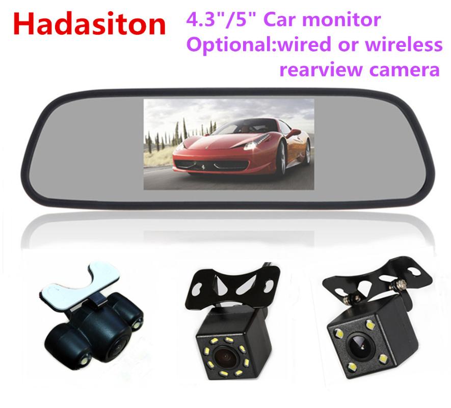 Car Monitor 4.3" 5" TFT LCD Color Screen Rearview mirror monitor Reverse parking assistance,Rearview camera optional
Car Monitor 4.3" 5" TFT LCD Color Screen Rearview mirror monitor Reverse parking assistance,Rearview camera optional