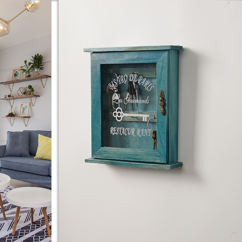 Wooden Key Holder Box with 6 Hooks Wall Mounted Handmade with Rustic Finish for Home Decor WJ021711
Wooden Key Holder Box with 6 Hooks Wall Mounted Handmade with Rustic Finish for Home Decor WJ021711