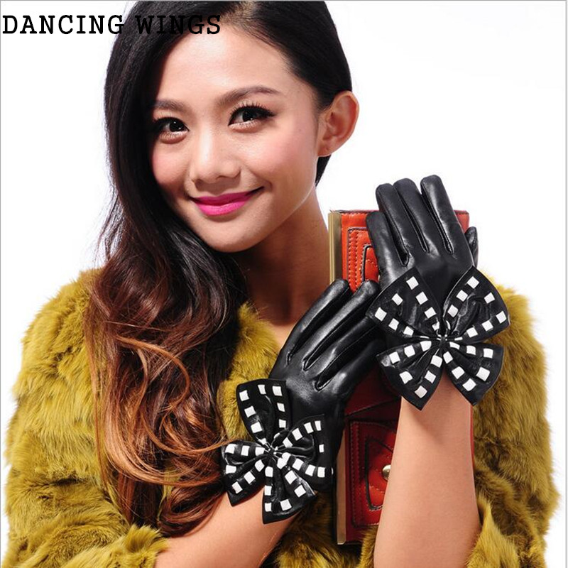 Five Fingers Gloves Ladies Leather Big Bow Mittens Locomotive Short Paragraph Genuine Sheepskin Autumn Winter Warm Lady Driving
Five Fingers Gloves Ladies Leather Big Bow Mittens Locomotive Short Paragraph Genuine Sheepskin Autumn Winter Warm Lady Driving