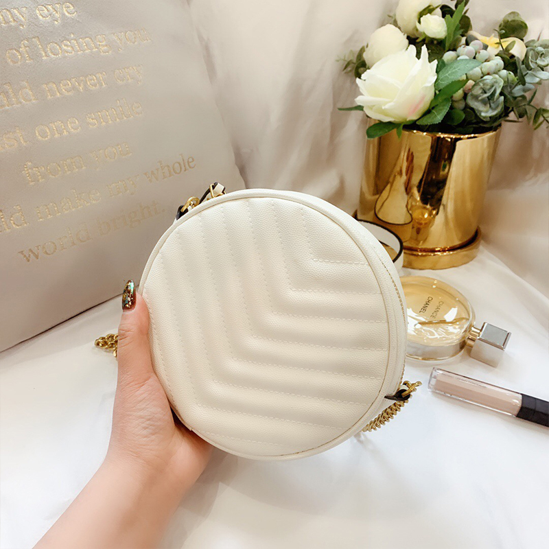 2020 Women Crossbody Bags Shoulder Bag Small Round Bag Designer Female Messenger For Women PU Leather Retro Chain White, No bag
2020 Women Crossbody Bags Shoulder Bag Small Round Bag Designer Female Messenger For Women PU Leather Retro Chain White, No bag
